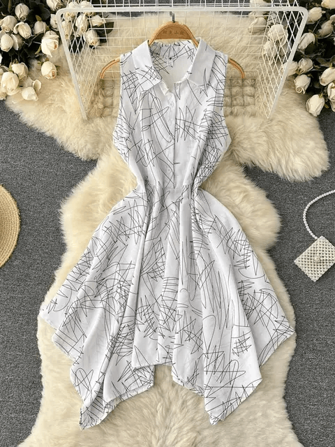 Women Korean Fashion Sleeveless Dress - DOU12