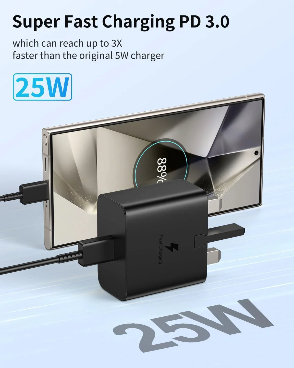 Fast Charger 25W PD Adapter USB-C