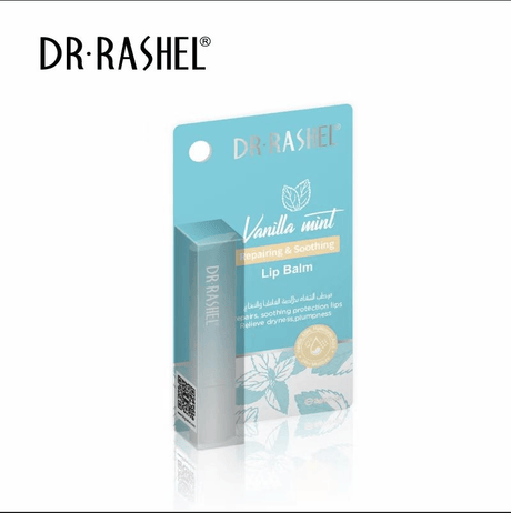 مرطب الشفاه المرطب والمهدئ بنكهة الفانيليا والنعناع من دكتور راشيل - 3 جرام