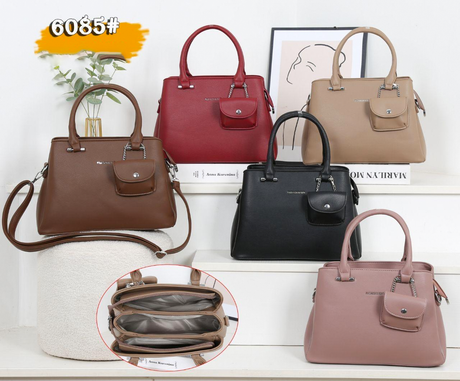 Women's Fashion HandBag With Coin Pouch - 6085#