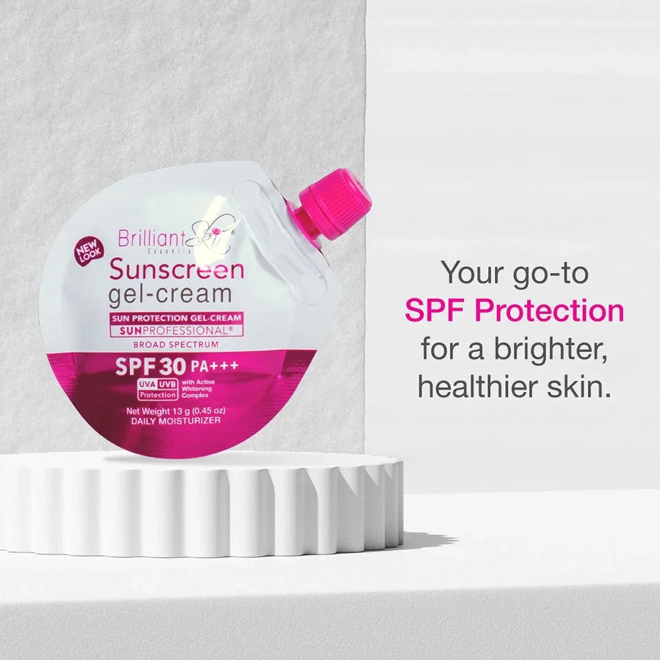 جل كريم واقي من الشمس بريليانت سكين جل كريم واقي من الشمس Spf30 PA+++ - 13 جم
