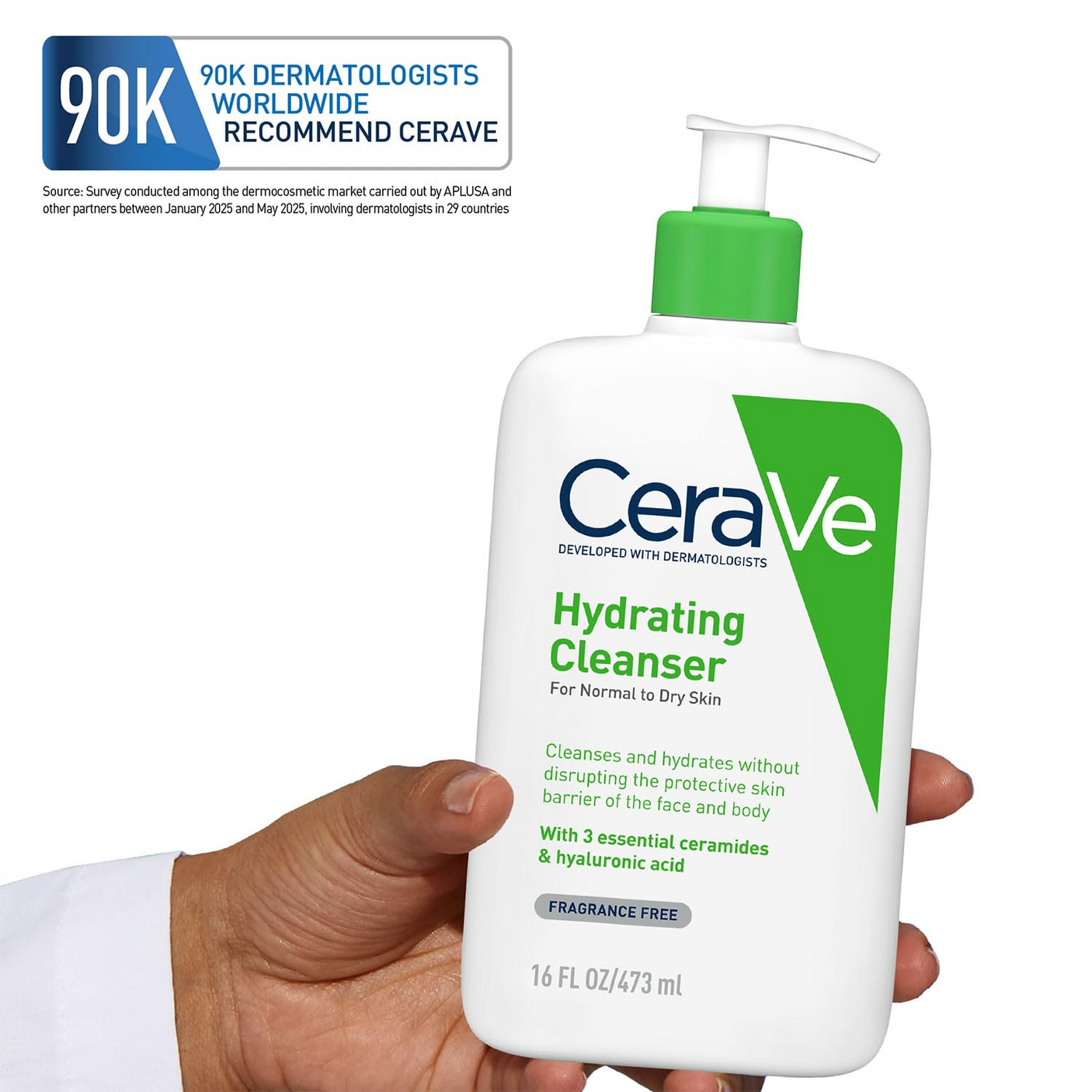 CeraVe Hydrating Facial Cleanser For Normal To Dry Skin - 473ml
