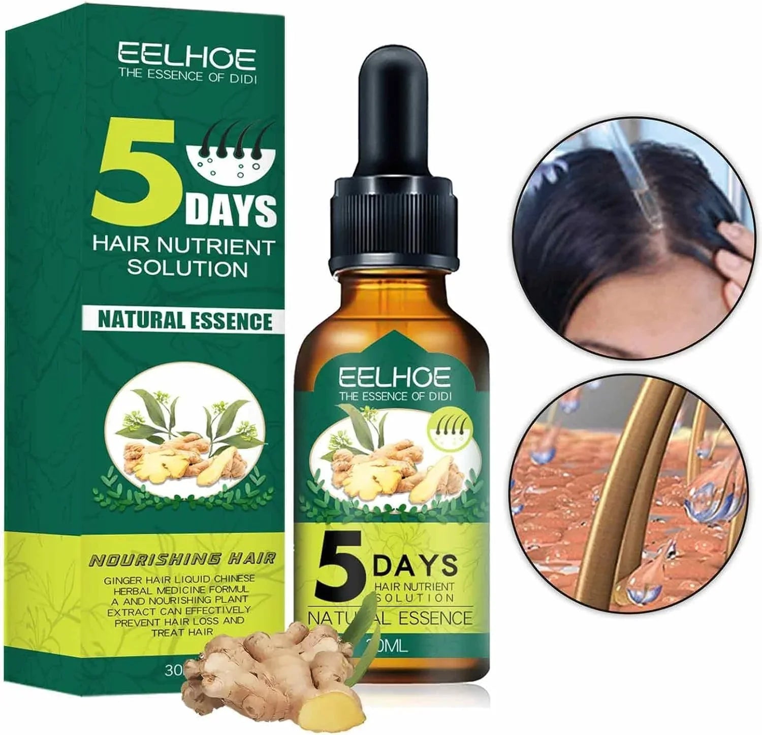 EELHOE 5 Days Hair Nutrient Solution Natural Essence - 30ml
