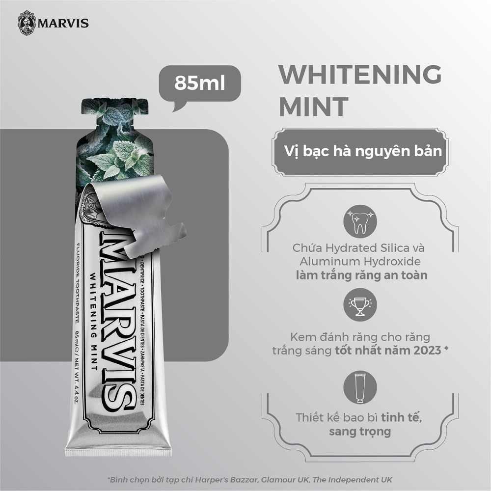 Marvis Toothpaste Brightening Mint - 85ml