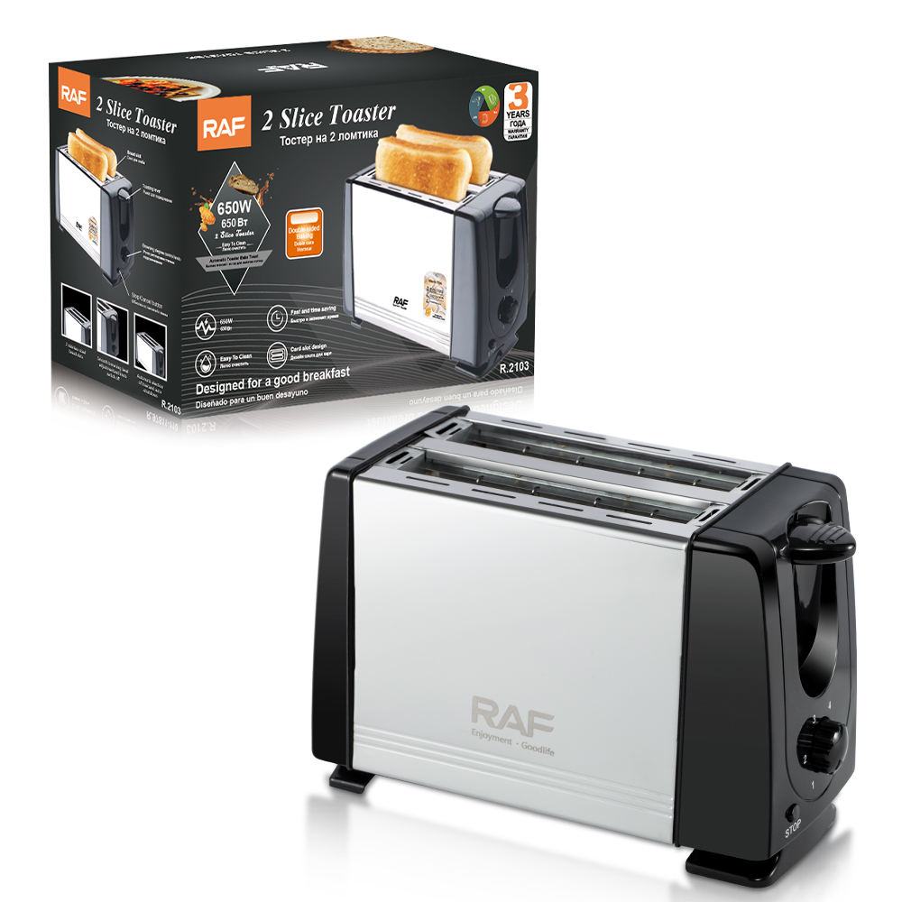 RAF 2 Slice Bread Toaster 650W - R.2103