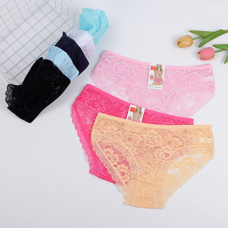 Women's Organic Cotton Lace Briefs #9989