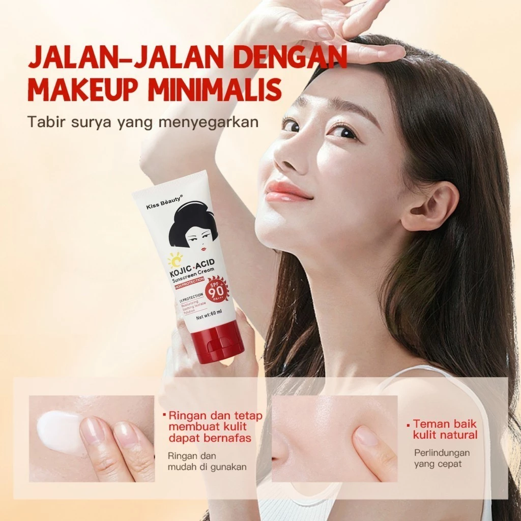Kiss Beauty Kojic Acid Moisturizing Sunscreen SPF 90+ - 60ml