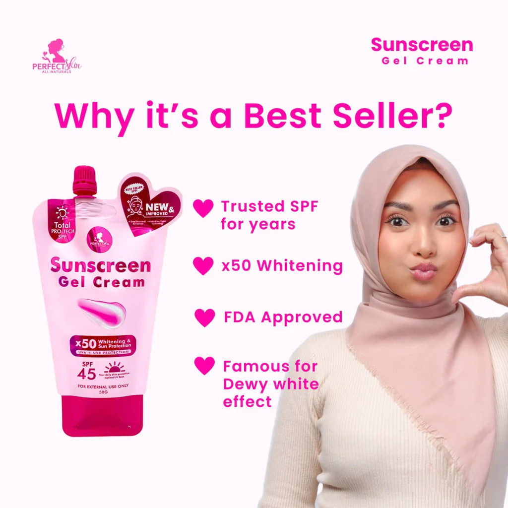 Perfect Skin Sunscreen Gel Cream SPF45 - 50g