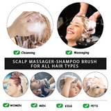 Silicone Hair Scalp Massager Shampoo Brush ST-201