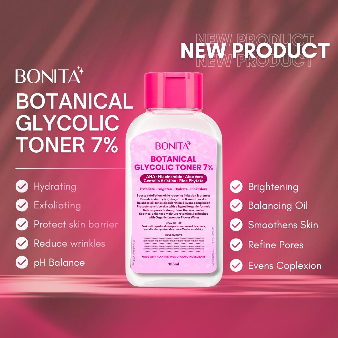 Bonita Botanical Glycolic Toner 7% - 125ml