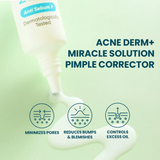Luxe Organix Miracle Solutions Acne Derm+ Pimple Corrector - 20g