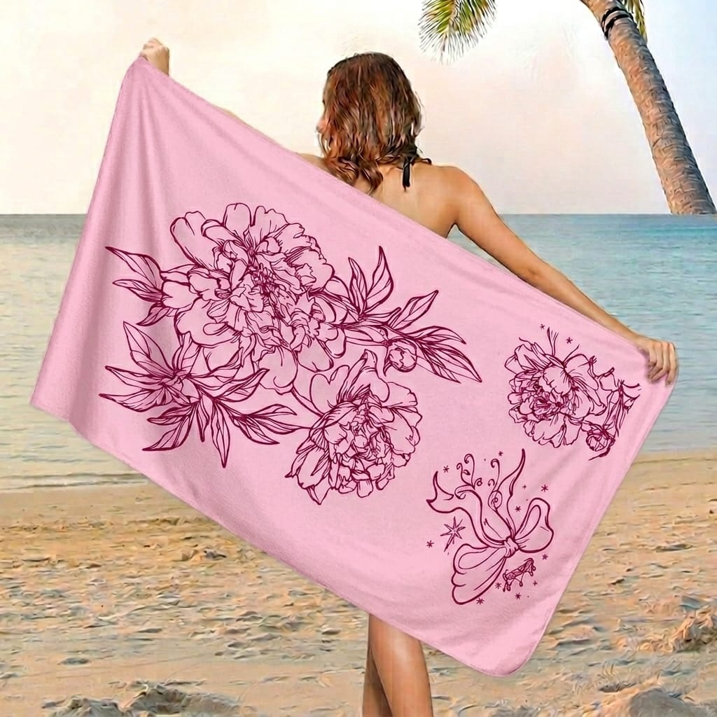 Ultra Soft Lightweight Beach Towel (30" × 60")