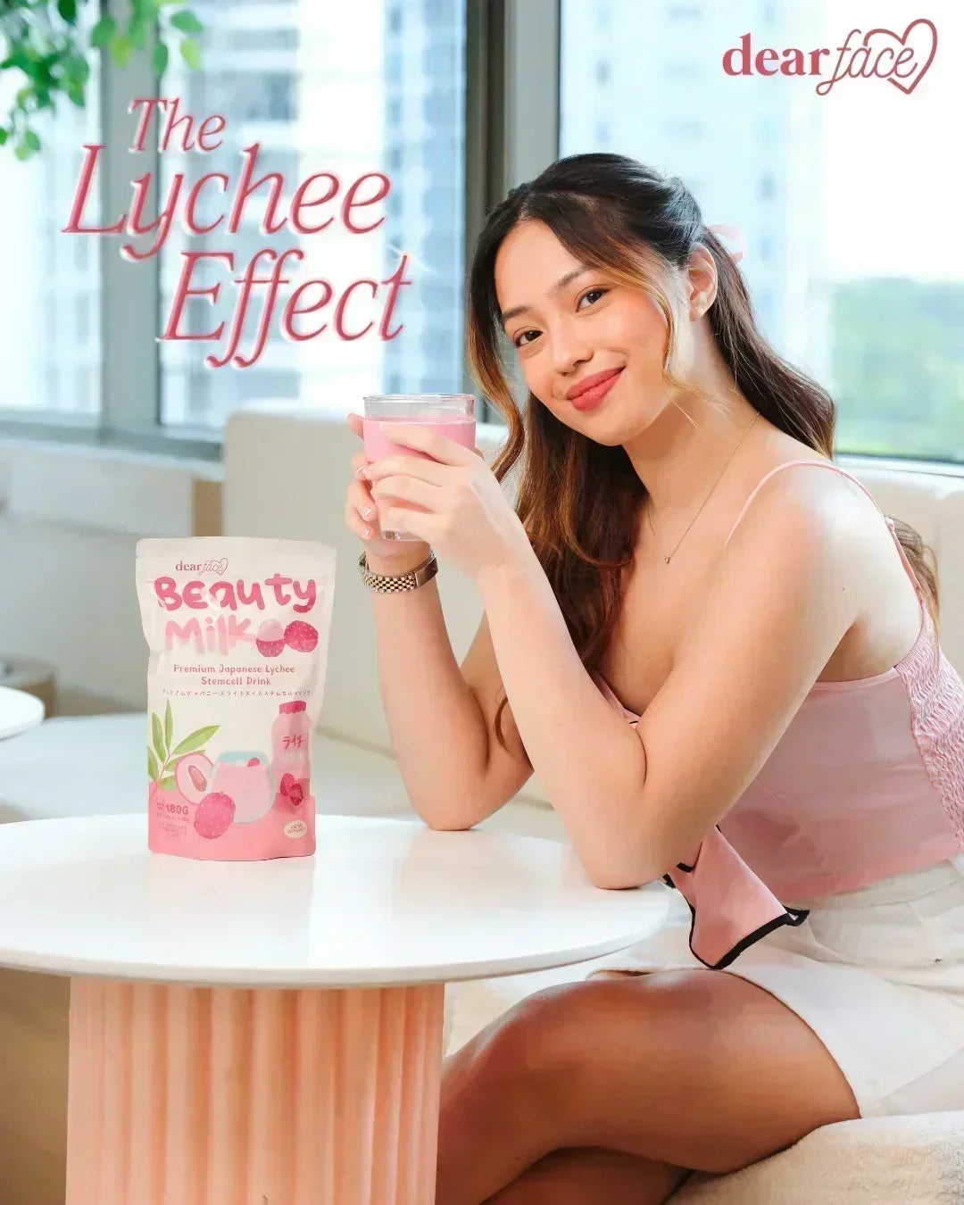 Dear Face Beauty Milk Premium Japanese Lychee Stemcell Drink - 180g