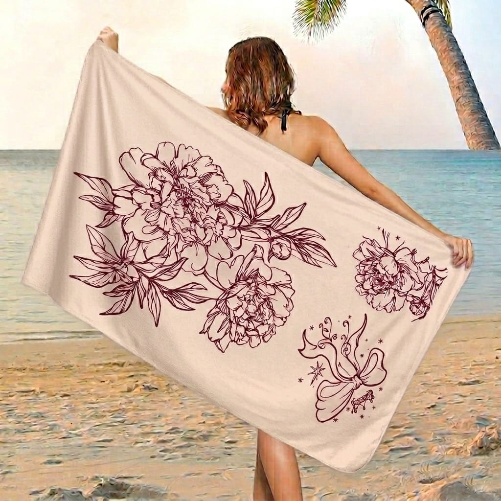 Ultra Soft Lightweight Beach Towel (30" × 60")