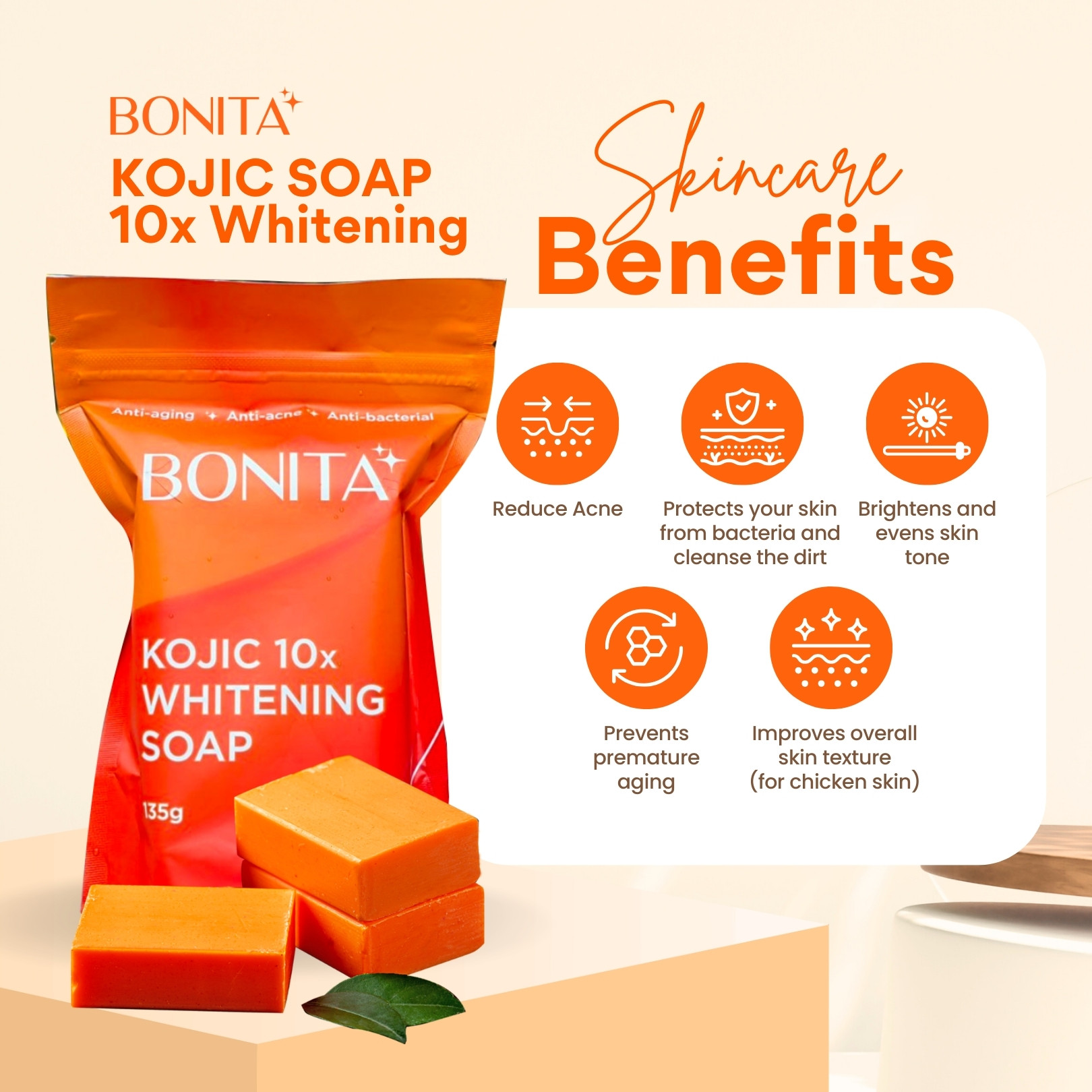 Bonita Kojic 10X Brightening Soap - 135g