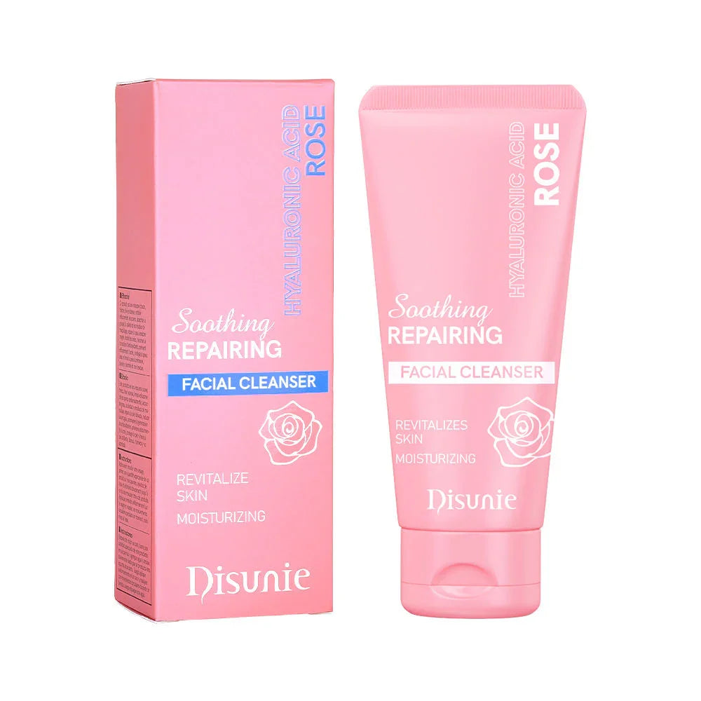 Disunie Hyluronic Acid & Rose Soothing Repairing Facial Cleanser - 100g
