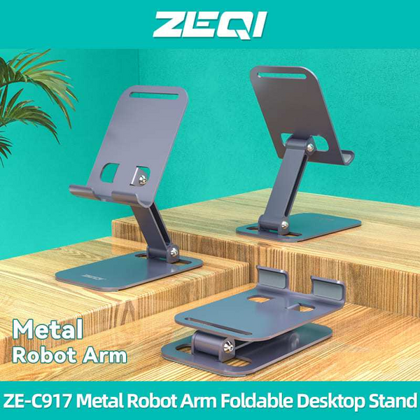 ZEQI Metal Robot Arm Foldable Desktop Stand ZE-C917