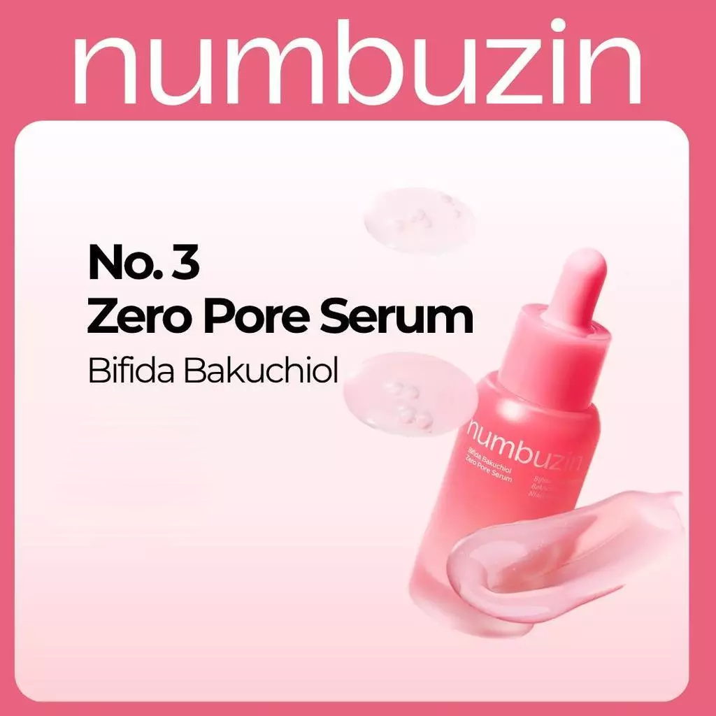 Numbuzin No.3 Bifida Bakuchiol Zero Pore Serum - 30ml
