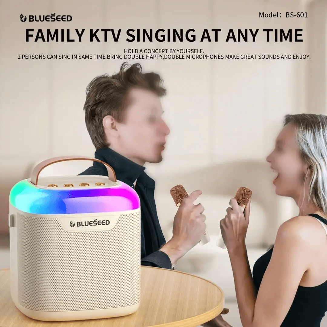 Blueseed Portable Karaoke Speaker With Two Microphone BS-601