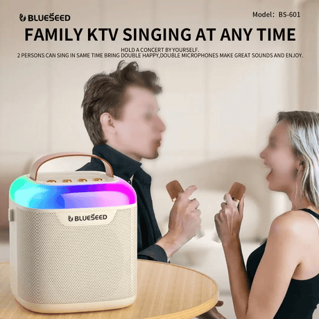 Blueseed Portable Karaoke Speaker With Two Microphone BS-601