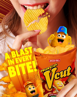 Jack 'n Jill V Cut Potato Chips Spicy BBQ - 60g (2+1) Offer