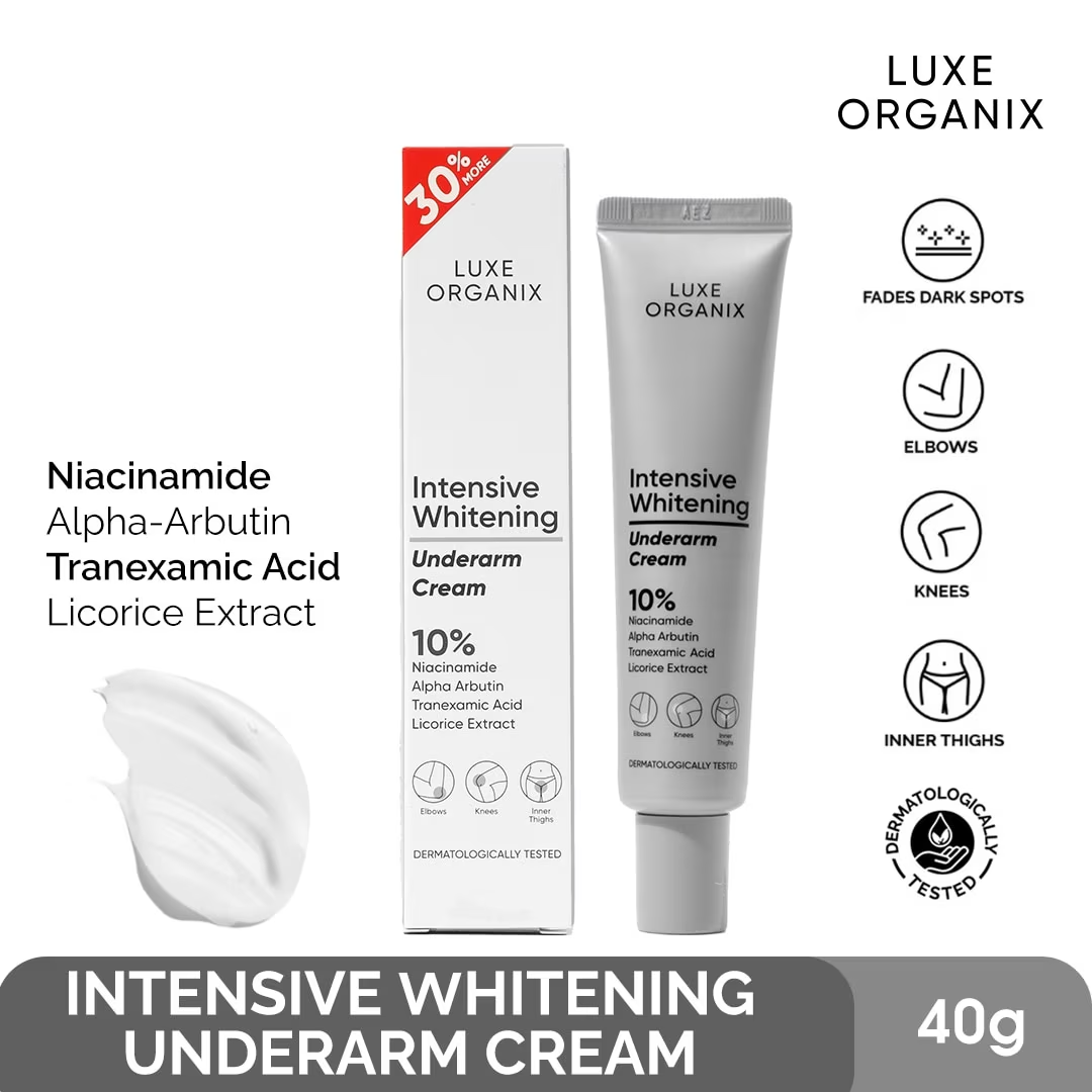 Luxe Organix Intensive Brightening Underarm Cream - 40g