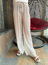 Women Casual Double Color Wide Leg Pants Z-120
