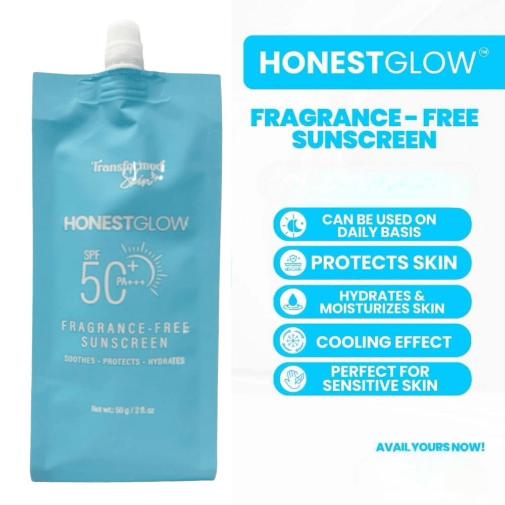 Honest Glow SPF50+ PA+++ Fragrance Free Sunscreen  - 50g