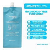 Honest Glow SPF50+ PA+++ Fragrance Free Sunscreen  - 50g