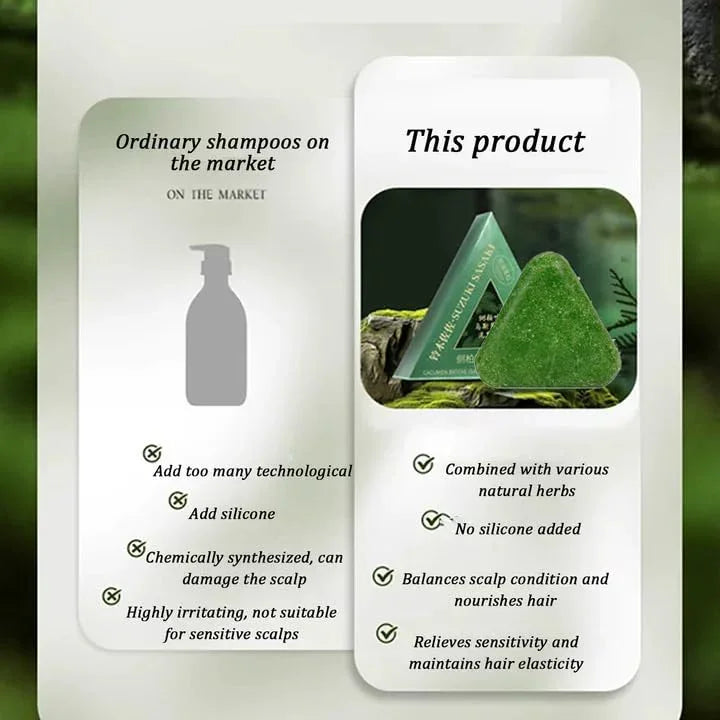 Nature Seven Green Ancient Techniques Shampoo Bar - 120g