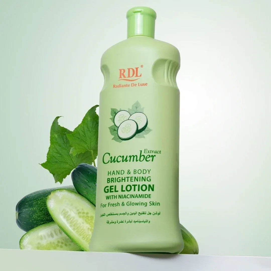 RDL Cucumber Extract Brightening Hand & Body Gel Lotion - 600ml