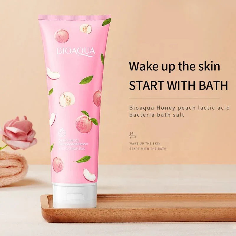 BIOAQUA Peach & Hexapeptide Extract Bath Salt - 30g