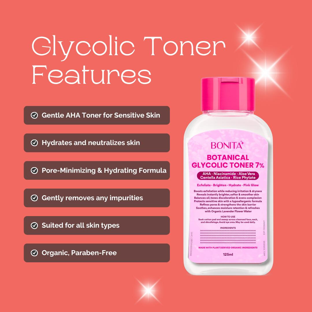 Bonita Botanical Glycolic Toner 7% - 125ml