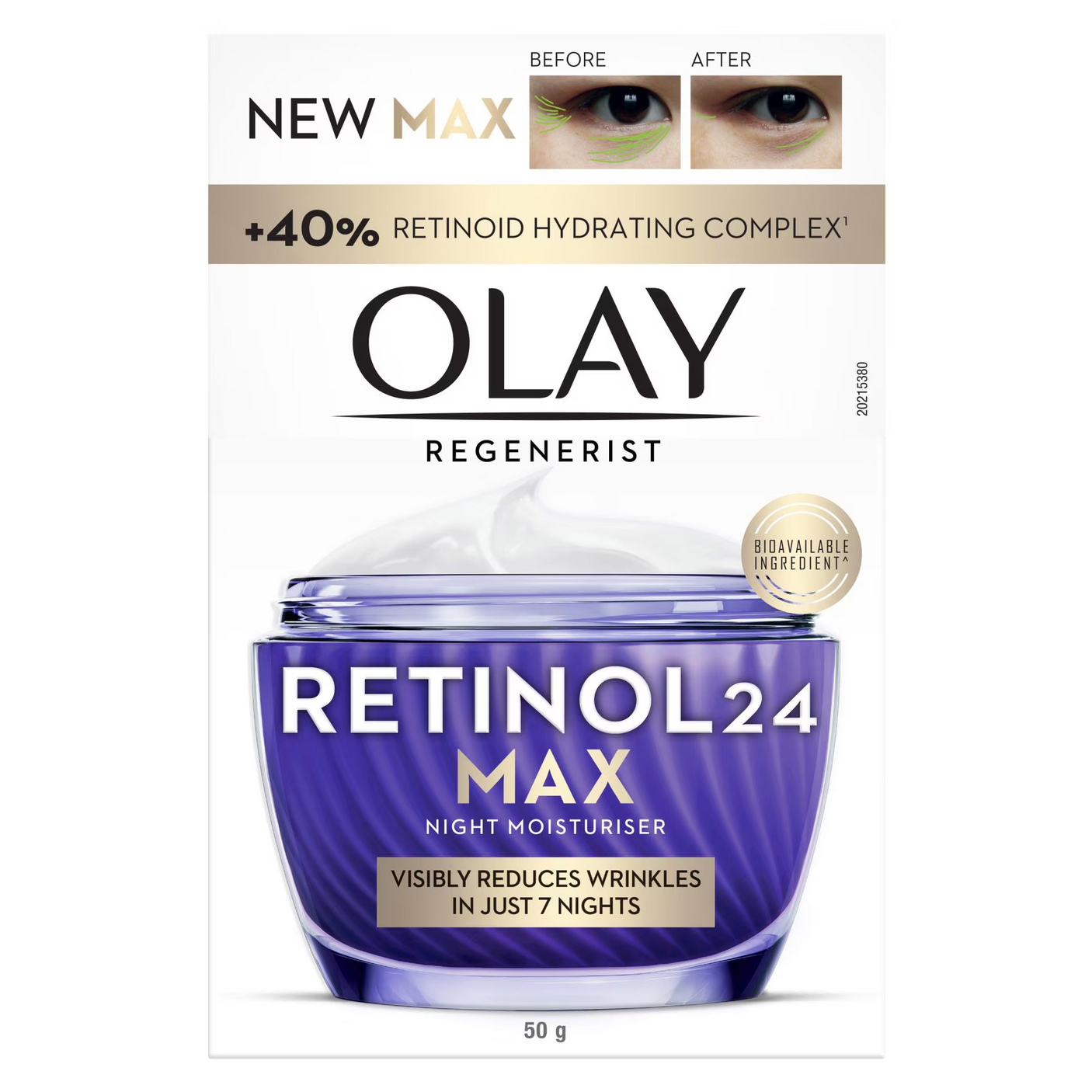 Olay Retinol 24 Max Night Moisturizer Face Cream - 50g