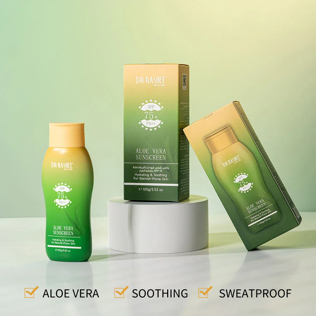 Dr.Rashel Aloe Vera Sunscreen SPF 75+ PA++ - 100g