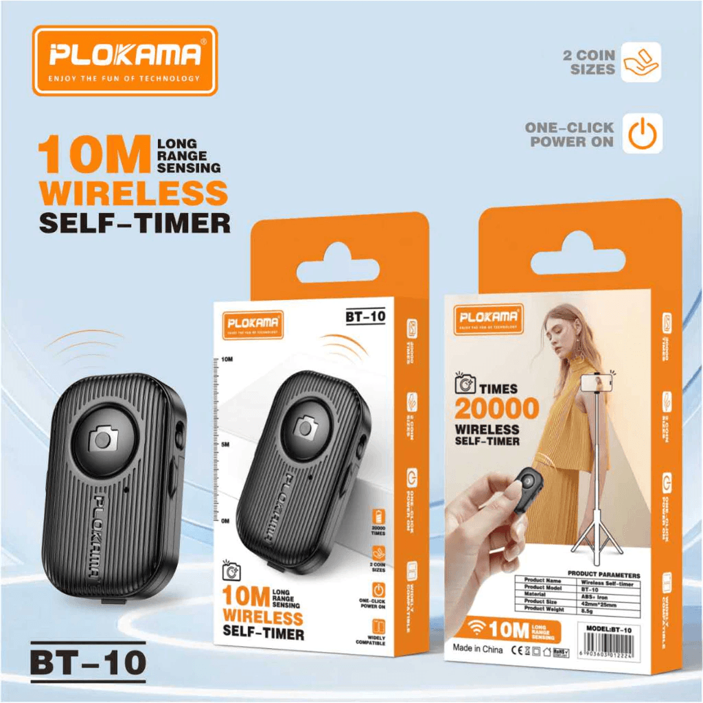 Plokama Bluetooth Selfie Remote BT-10