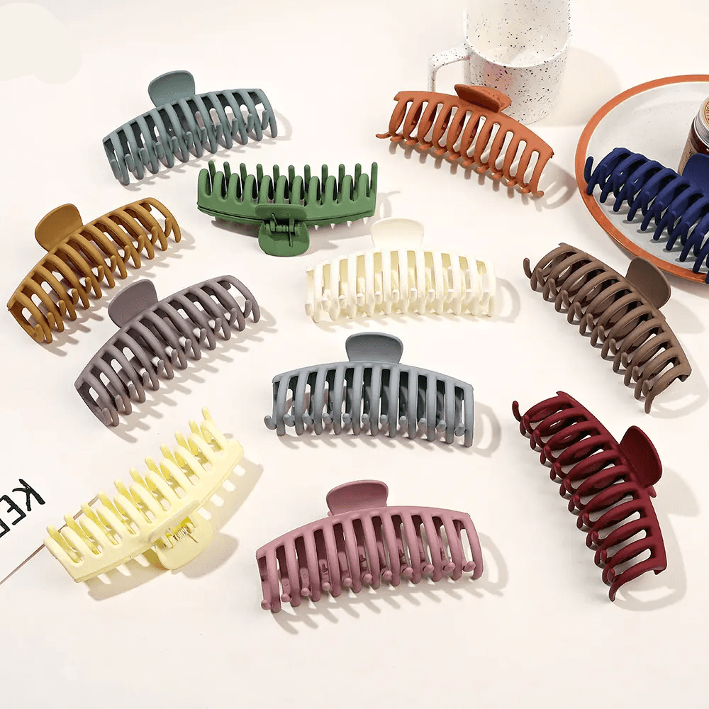 Non Slip Hair Claw Clips For Women - 6 Pcs (C02)