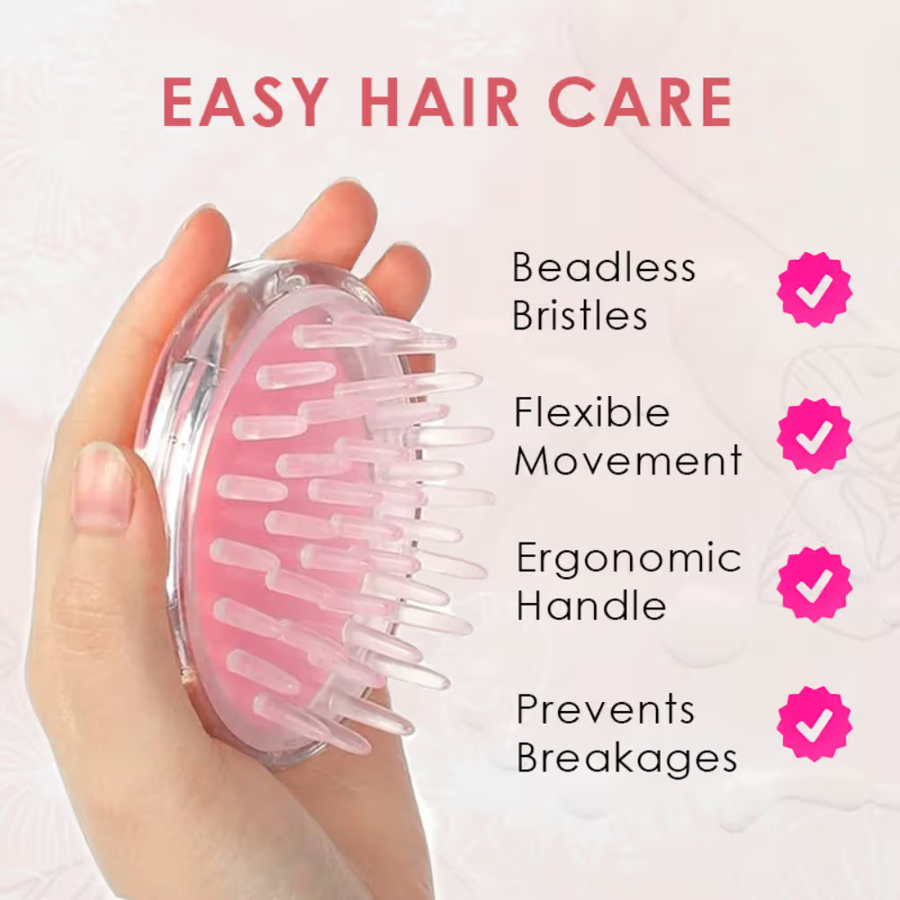 Silicone Hair Scalp Massager Shampoo Brush ST-201
