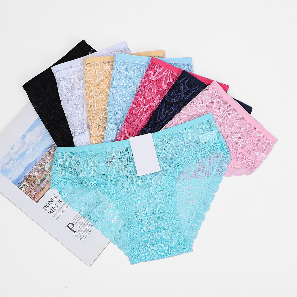 Women's Organic Cotton Lace Briefs #9989