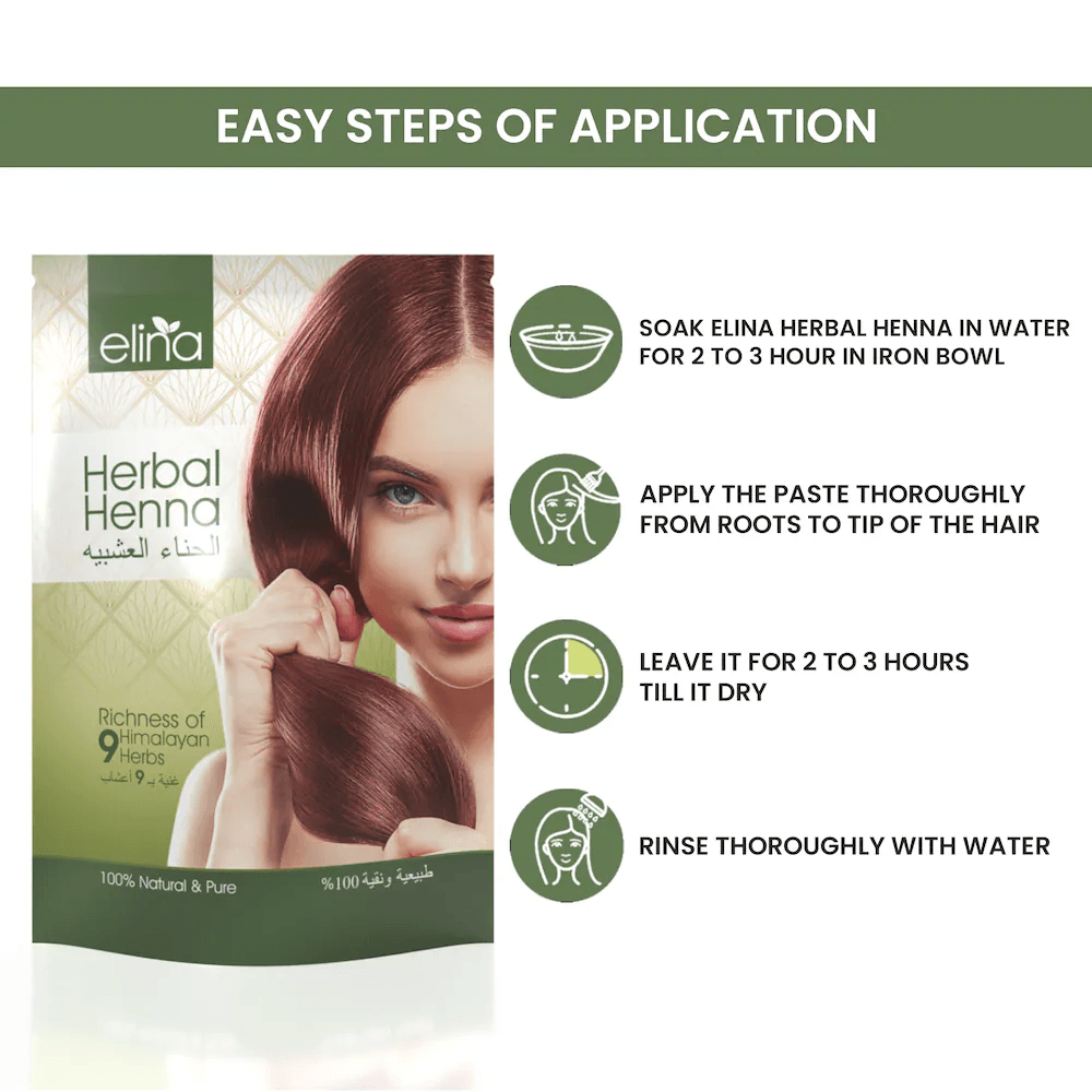 Elina Herbal Henna 100% Natural Organic Powder - 150g