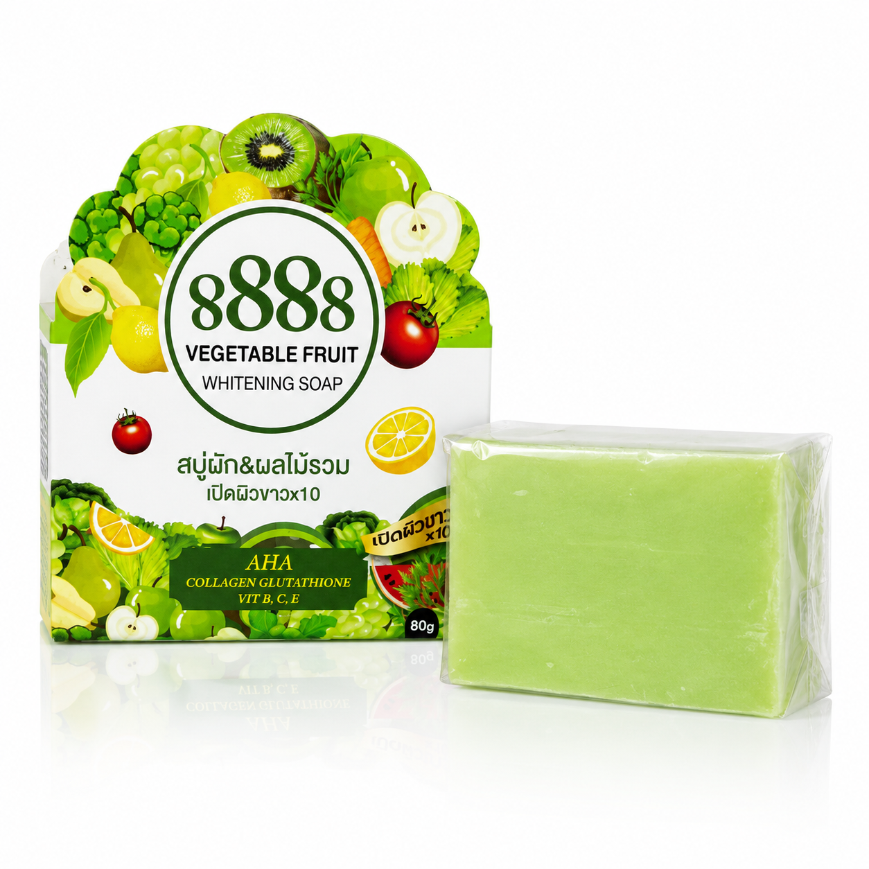 8888 Vegetable Fruit Brightening Soap - 80g