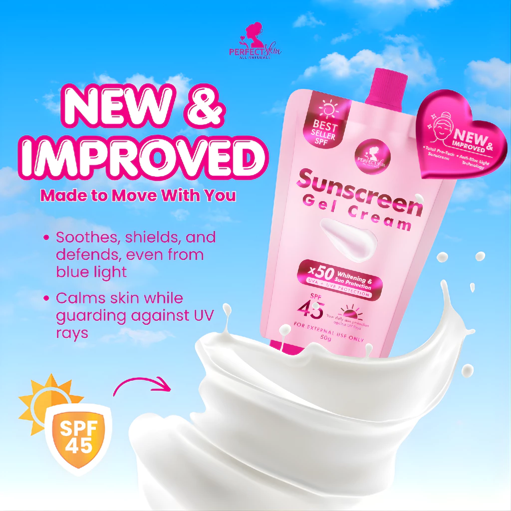 Perfect Skin Sunscreen Gel Cream SPF45 - 50g