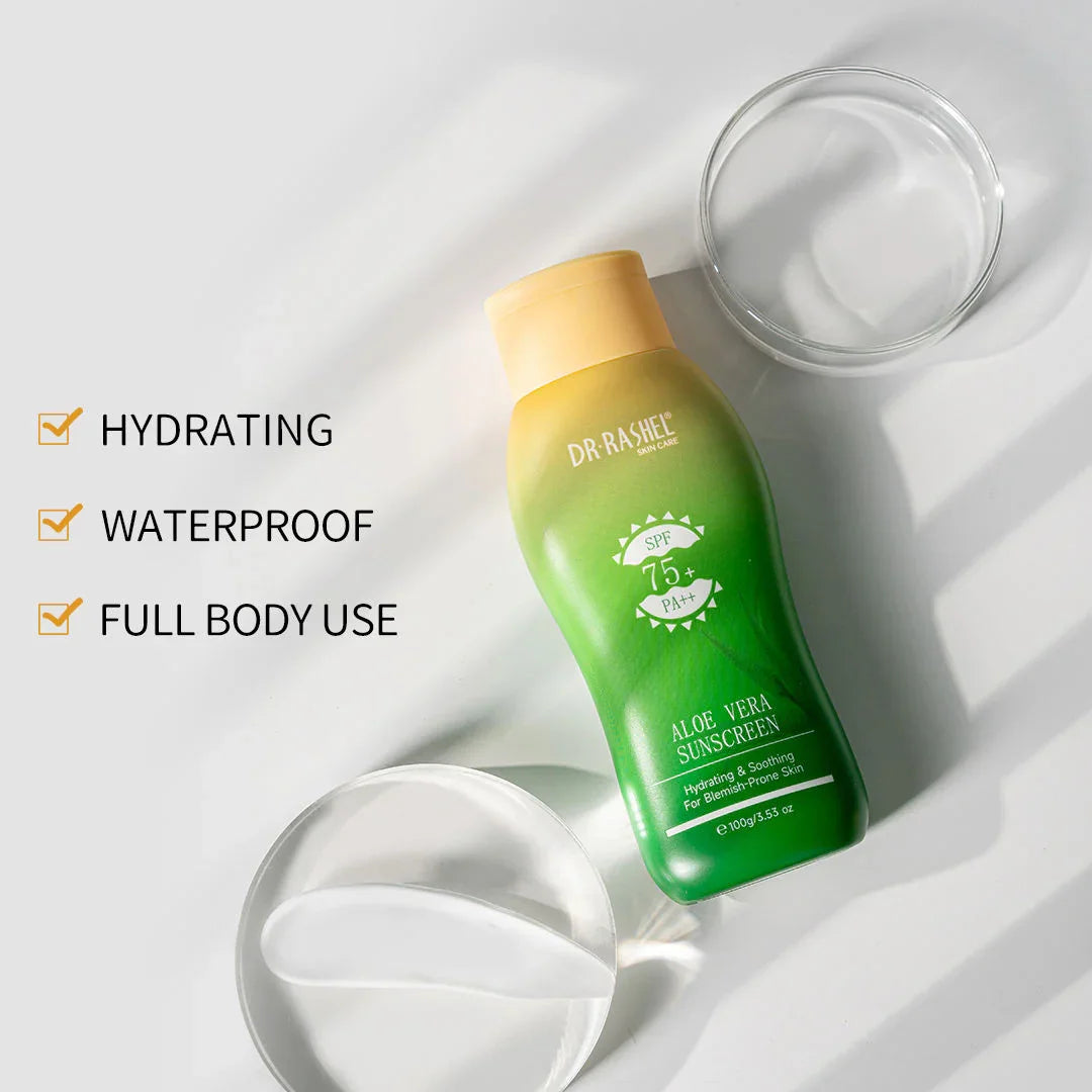 Dr.Rashel Aloe Vera Sunscreen SPF 75+ PA++ - 100g