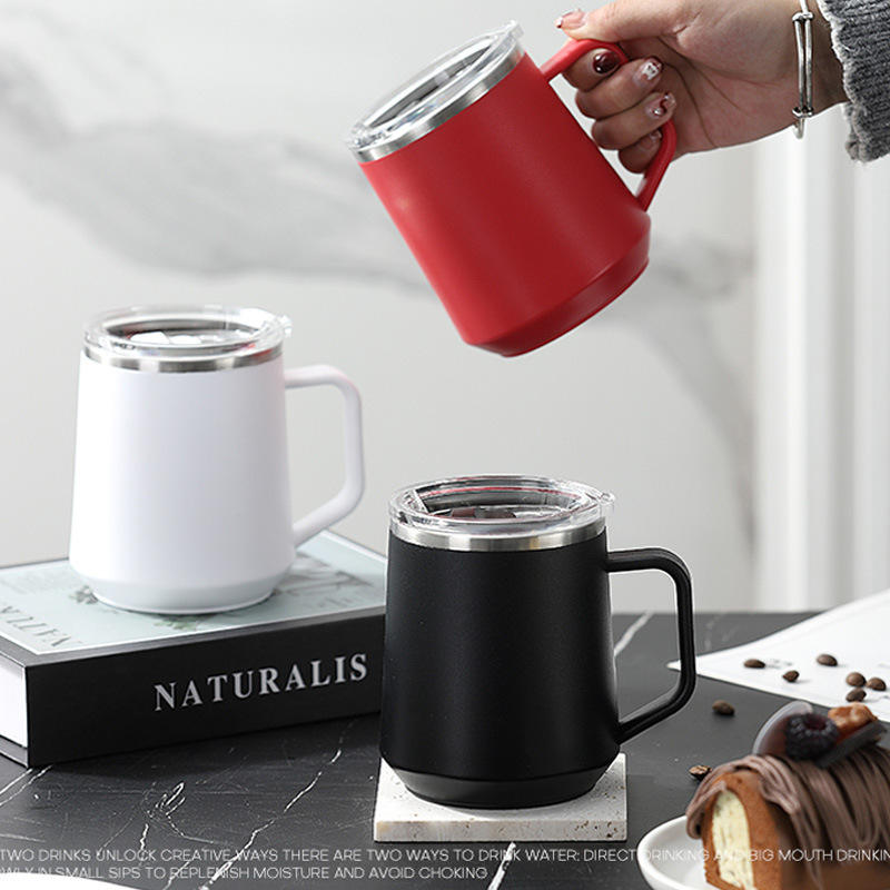 Stainless Steel Coffee Mug With Lid