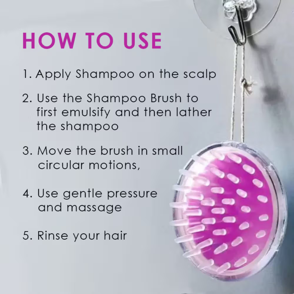 Silicone Hair Scalp Massager Shampoo Brush ST-201