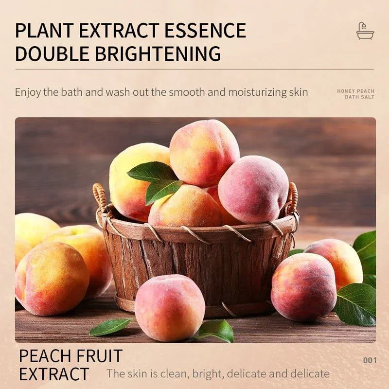 BIOAQUA Peach & Hexapeptide Extract Bath Salt - 30g