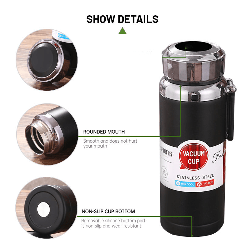 Stainless Steel Vacuum Flask Water Bottle - 800ml
