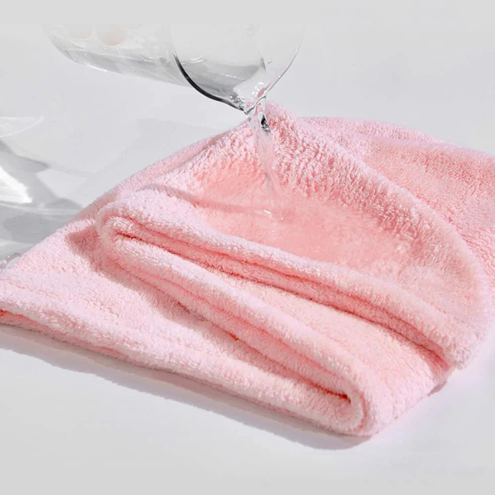 Super Absorbent Quick Dry Hair Cap (3 Pcs Pack)