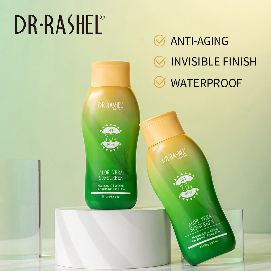Dr.Rashel Aloe Vera Sunscreen SPF 75+ PA++ - 100g