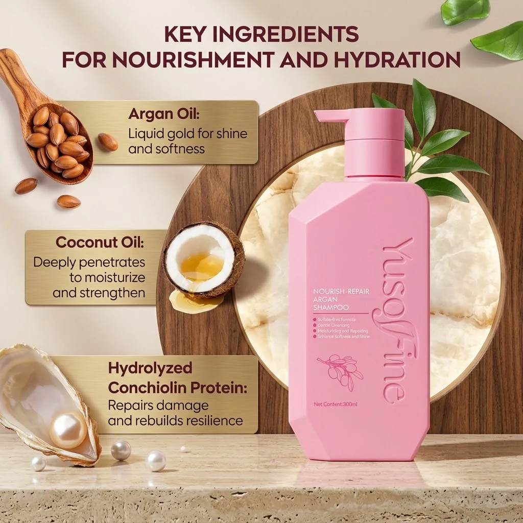 Yusofine Nourish-Repair Argan Shampoo - 300ml